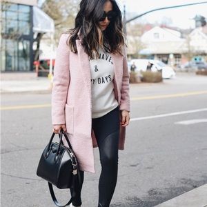 Asos New Look Pink Coat Size Petite 0